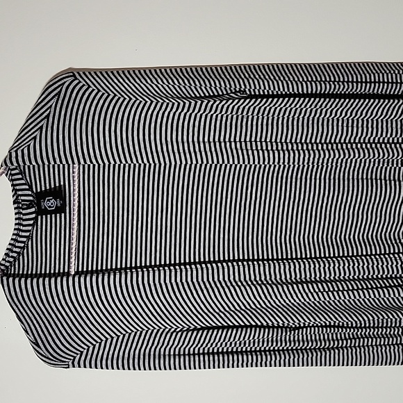 Agnes & Dora striped Maxi cardigan long sleeve pockets lightweight womens medium - Picture 2 of 7